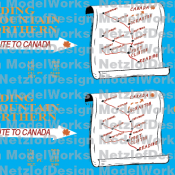 Reading Northern “Ship By Rail” Box Car Decal Set