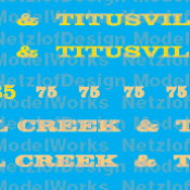 Oil Creek and Titusville Railroad Locomotive Decals