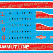 Pittsburg & Shawmut / Mountain Laurel Geeps Decal Set