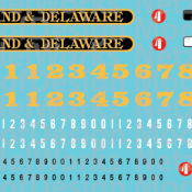 Maryland & Delaware Locomotive Decals