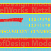 Cuyahoga Valley Scenic Locomotive Decals