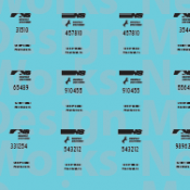 Norfolk Southern Maintenance of Way (MOW) Equipment Decals