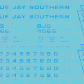 Blue Jay Southern Box Car (BJS) – Blue Lettering