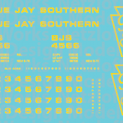 Blue Jay Southern Box Car (BJS) – Yellow Lettering