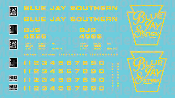 Blue Jay Southern Box Car - Yellow