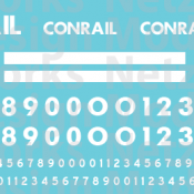 Conrail EMD Hood Unit (76-91) Decal Set