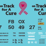 TTX Railbox Pink On Track for a Cure Box Car – FBOX 504927