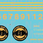 Western New York & Pennsylvania AC6000 Locomotive Decal Set