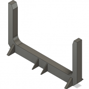 N Scale Detail Parts – Short Log Bunk