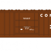 Conrail X58 Box Car Medium Logo Decal Set