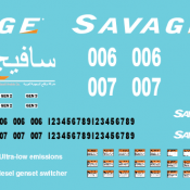 Savage Saudi Arabia Locomotive Decal Set