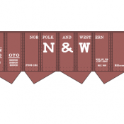 Norfolk Western H21a PRR Lease Hopper Decal Set