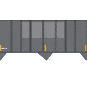 Schuylkill Railcar ex PLE Patch Out Hopper Decal Set