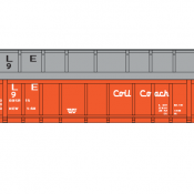 Bessemer & Lake Erie Evans Coil Coach Gondola – Clam Shell