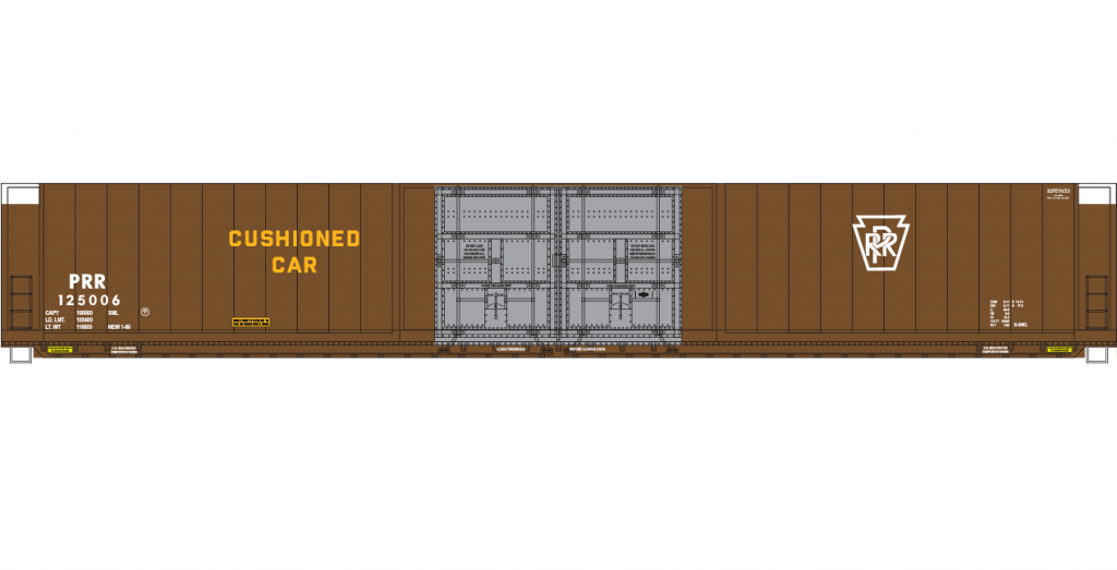 Pennsylvania Railroad 4 Door Auto Parts Box Car Decals | CMR Products