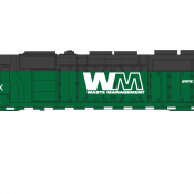 Waste Management GMTX 3306 Locomotive Decal Set