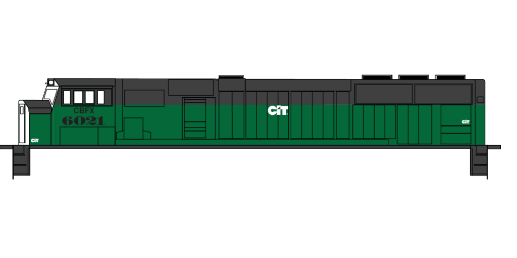 CIT Rail Resources (CBFX) Locomotive Black Letters Decals | CMR Products