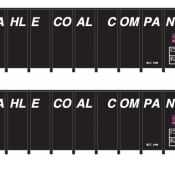 Kahle Coal Co High Side Gondola Decals