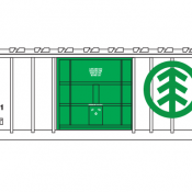 Minnesota Dakota Western (MDW) Plug Door Box Car – White/Green Scheme