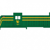 Central New Jersey Locomotive Green Yellow Decals