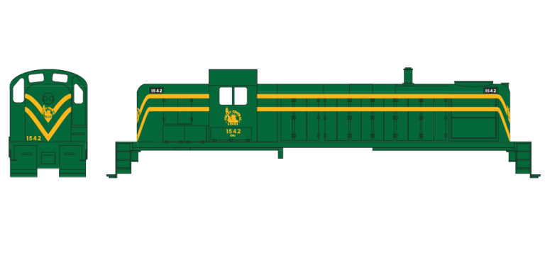 Central New Jersey Locomotive Green Yellow Decals | CMR Products