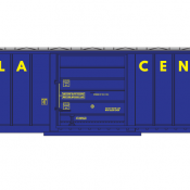 Miola Central Railroad Box Car Decal Set. 50ft 2 sided Lettering Only