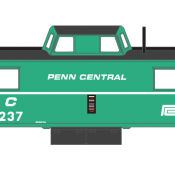 Penn Central Caboose N-8 White Stripe Scheme Decal Set