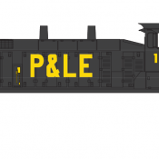 Pittsburgh Lake Erie Loco Switchers Yellow Lettering Decals