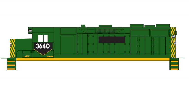 Conrail Locomotive GP35 Ex RDG Green Scheme Decals | CMR Products