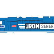 Cumberland Mine 3 Stripe Iron Senergy Locomotive Decals