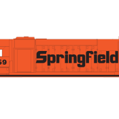 Springfield Railroad GP38-2 Locomotive Decals