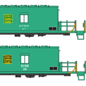 Detroit Terminal Railroad Transfer Caboose Decals