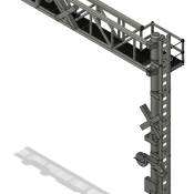 N Scale – Single Mast Cantilever Crossing Gate