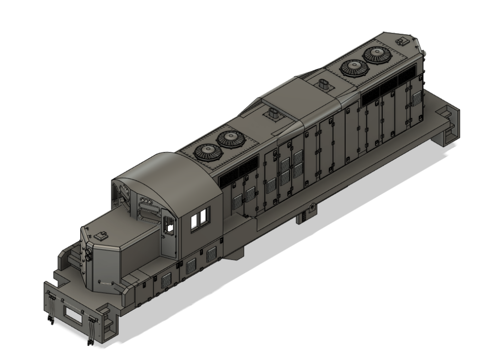 N Scale EMD GP9RN Phase 2 with DB Locomotive Shell | CMR Products