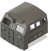 Locomotive Train Parts – GE BQ23-7 Cab