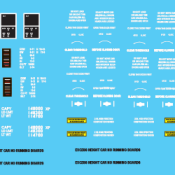 86ft Auto Parts Box Car Data Set White Decals