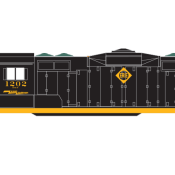 Erie Railroad GP7/GP9 Wing Logo Decals