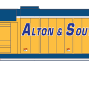 Alton & Southern SD62 Locomotive Decals