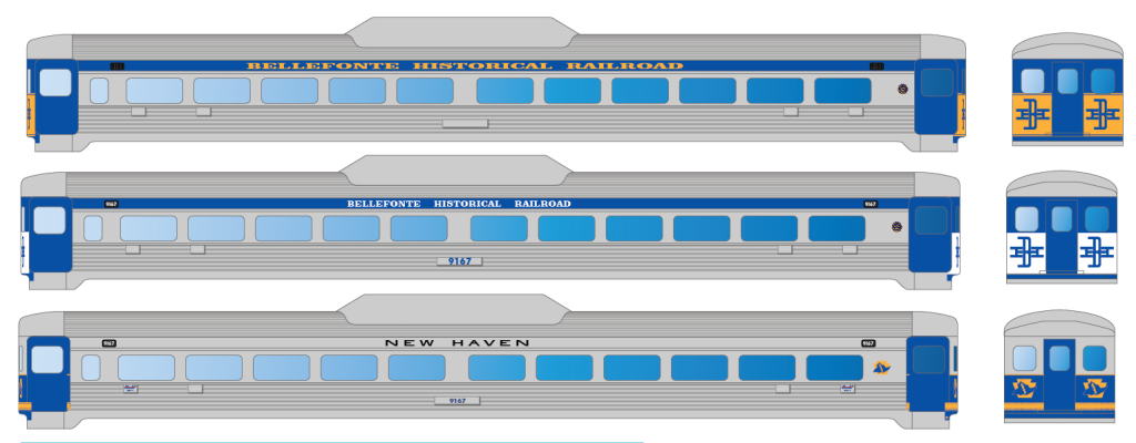 Bellefonte Historical Railroad Society RDC Decals | CMR Products