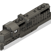 N Scale MILW GP20 Large Round Horst Locomotive Shell