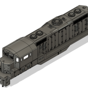 N Scale MEC GP9 Extended Cab Rebuild Locomotive Shell