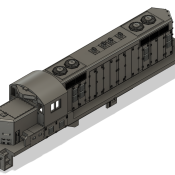 N Scale EMD SCL GP16 Rebuild Locomotive Shell