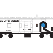 Rock Island Route Rock White Bay Window Caboose Decals