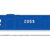 Missouri Pacific GP38-2 Eagle Logo Large Number Decals