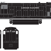 Lehigh Railway U23B Decals