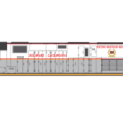 Delaware Lackawanna C420 White Gray Scheme Decals