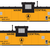 Maine Central Extended Vision Caboose – V.4 Decals