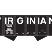 Virginian GLa 2 Bay Open Hopper Decals