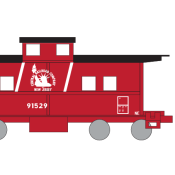 Central New Jersey White Stripe Caboose Decals