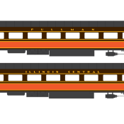 Illinois Central Passenger Car Decals